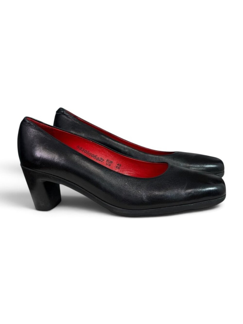 Arche Black Leather Pumps, Made in France, Size 6.5
